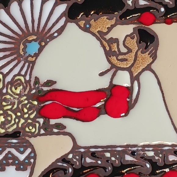 Earthtones Tiles Southwestern Wall Decor Trivet Vintage 1990 Tu-Oti - Picture 2 of 6